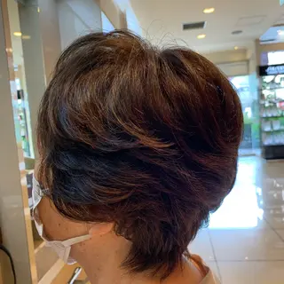 ショート パーマ 大島 裕也のヘアスタイル