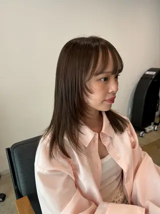 ミディアム カラー レイヤー/大人ボブ 渡邉【日吉美容室】のヘアスタイル