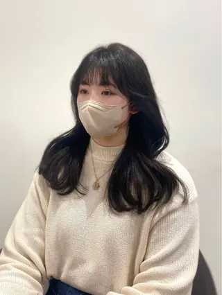 ミディアム カラー 岡山 愛のヘアスタイル