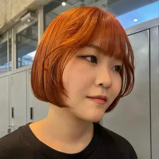 ショート カラー ボブハイトーン🦖 デザインMAMIのヘアスタイル