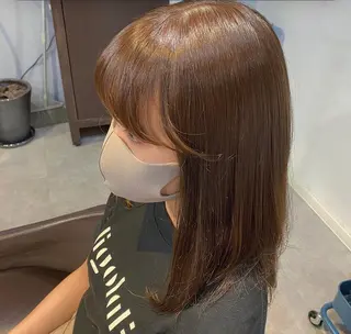 ミディアム GO TODAY SHAiRE SALON 原宿Stella店所属・𓍯柔らかhair 𓍯 yukinoのヘアスタイル