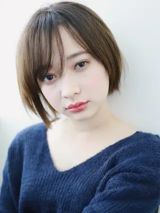 ショート アンブレラカラー💫 フェイスフレーミングのヘアスタイル
