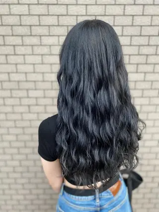 ロング カラー 岡本 拓朗のヘアスタイル