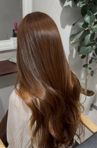 カラー 🩵ワンカラー／ 銀座／mayu🩵のヘアスタイル