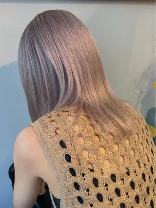 ミディアム カラー 色素薄めカラー❤︎ chihiroのヘアスタイル