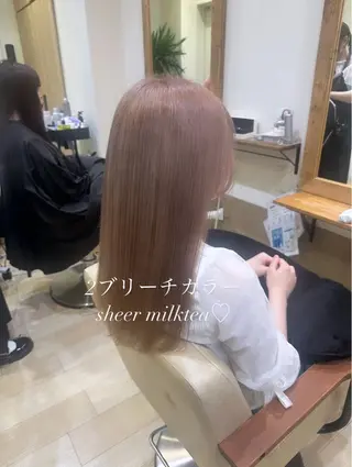 ロング カラー ブリーチなしカラー RURI🩵のヘアスタイル