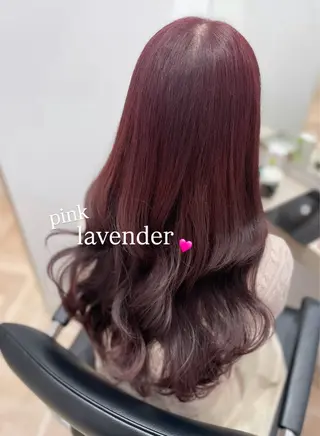 ロング 顔まわり🎀ピンク 💖ゆうなのヘアスタイル