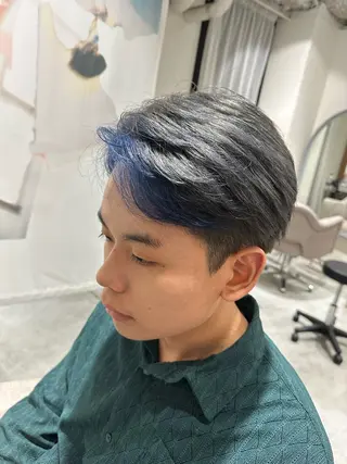 カラー メンズ 💎メンズパーマ特化 🥇癖毛活かしのプロのヘアスタイル