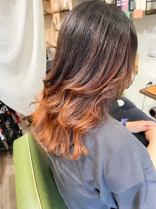 セミロング カラー カラーパティシエ facce🌼ikoのヘアスタイル