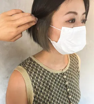 ショート カラー ヘアアレンジ stylist/蛯谷 珠里のヘアスタイル
