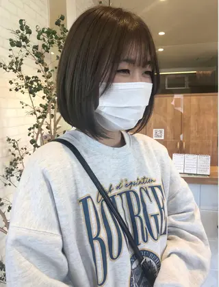 ミディアム カラー パーマ ヘアアレンジ ❣️倉敷❣️美髪 カラー能登一成のヘアスタイル