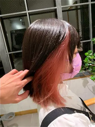 ショート こだわりのレイヤー /透明感カラーのヘアスタイル