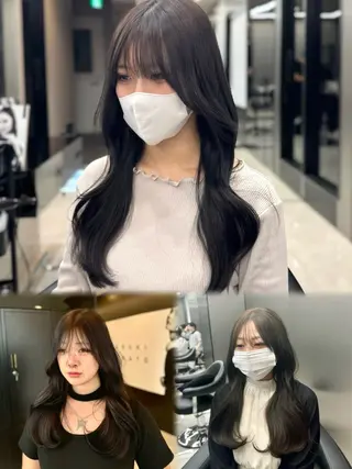 ロング カラー HARUKI MINATO Japan SENDAI所属・🌈【透明感・韓国 ヘア】がっきー🌈のヘアスタイル