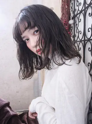 ミディアム カラー パーマ ooit所属・ooit 【オーイット】のヘアスタイル