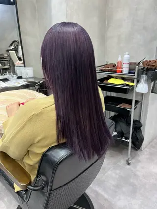 セミロング 濱川響太レディース カットモデルのヘアスタイル