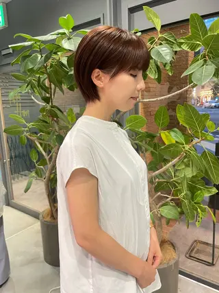 ショート カラー 🌟満足度No.1/ 似合わせ/AYA🌟のヘアスタイル