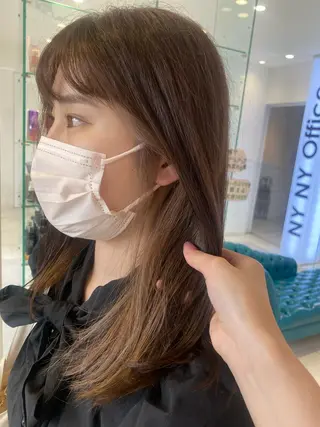 カラー 艶髪/透明感/ 三宅晴香のヘアスタイル