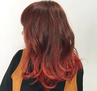 ミディアム セミロング ロング カラー メンズカット特化柏駅 徒歩3分LOUのヘアスタイル