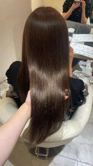 ロング マホ/日吉/髪質改善 /レイヤー/ガーリーのヘアスタイル