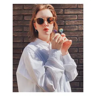 ミディアム カラー 菊池大一 溝の口パーマのヘアスタイル