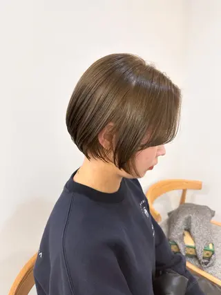 ショート カラー レイヤー/ボブ/ パーマ/hinaのヘアスタイル