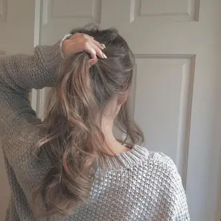 セミロング 🌸ハイトーン 新田　廉 🌸のヘアスタイル