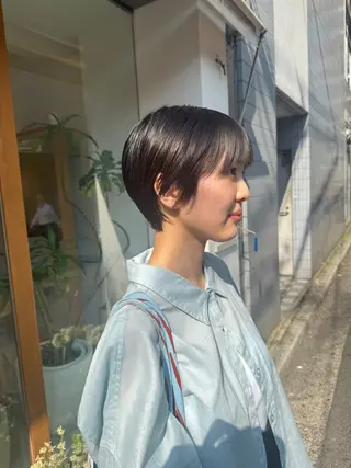 ショート カラー 安永 涼のヘアスタイル
