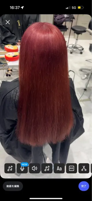 ロング カラー 透明感カラー艶カラー 暖色カラーshionのヘアスタイル