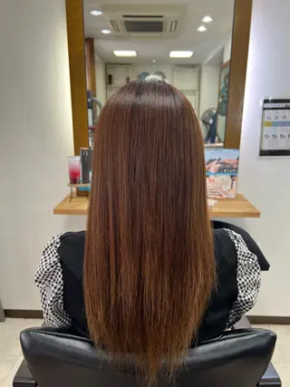 ロング 髪質改善/マツパ 垢抜け透明カラー衣笠のヘアスタイル