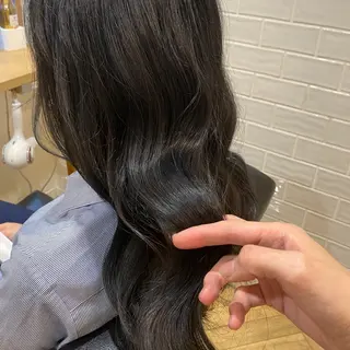 ロング カラー 艶カラー/韓国顔周り 🎀mamiのヘアスタイル