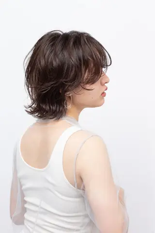 パーマ hoNua. 栄/透明感カラーのヘアスタイル