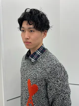 ショート パーマ メンズ GO TODAY SHAiRE SALON Arc店所属・🉐メンズヘア特化 men's/ケンイチのヘアスタイル