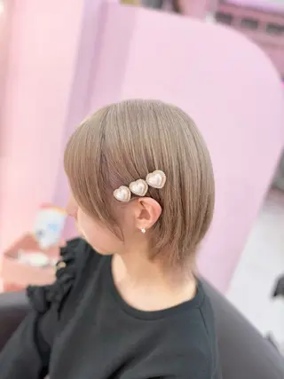 セミロング カラー 甘ふわgirly🎀 ハイトーン🤍Ramのヘアスタイル