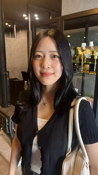 セミロング hair salon bee所属・【bee】 韓国ヘア∕mihoのヘアスタイル