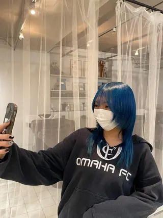 カラー ボブ/レイヤー /河内温太のヘアスタイル