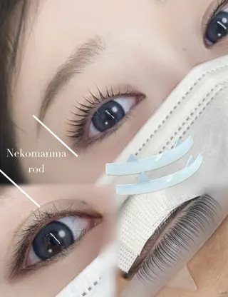 パーマ ☘️Moe☘️骨格・ まぶた似合わせパーマのマツエク・マツパデザイン