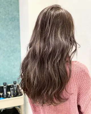 ロング カラー 💎大人ハイライト 💎上杉一也💎のヘアスタイル