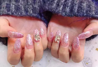 ロング カラー ネイル Q Free nailsのネイルデザイン