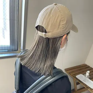 ミディアム 松井那津子 /ハイライトブリーチのヘアスタイル