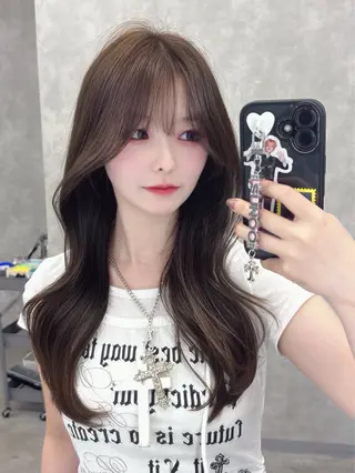 ロング カラー MAEUL NAGOYA所属・⛓ワンホンレイヤー 🥀🖤/あいりのヘアスタイル