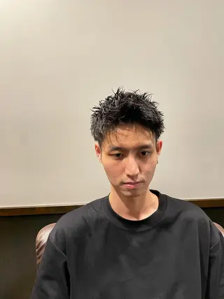 ショート パーマ メンズ カット指名No1漆原 聡のヘアスタイル