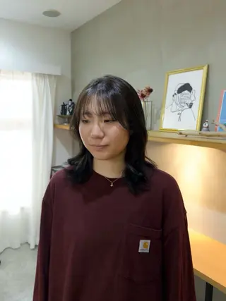 ミディアム 【縮毛矯正＆髪質改善 特化】/川上 結愛のヘアスタイル