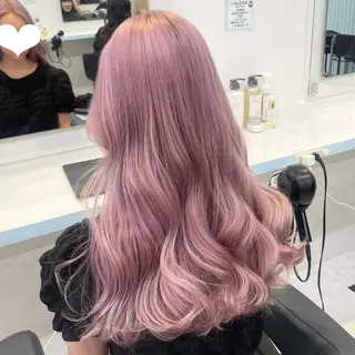 ミディアム カラー 🎀🧁ダメージレス 艶髪カラー🧁🎀のヘアスタイル