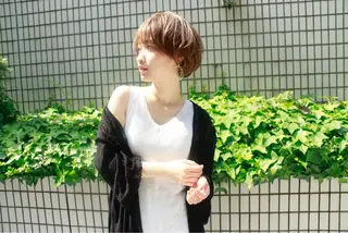 ショート 【レイヤーカット】 関根【コテ巻パーマ】のヘアスタイル