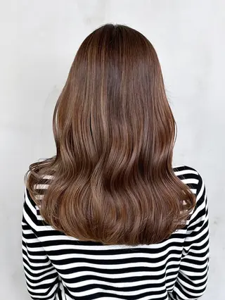 ミディアム カラー パーマ ヘアアレンジ ITbyALBUM 八王子店のヘアスタイル