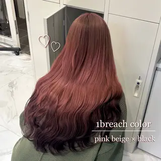 ロング 赤み消しカラー🪽 透明感カラー🪽のあのヘアスタイル