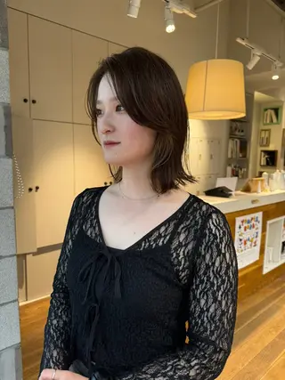 ミディアム 松本 夏海のヘアスタイル