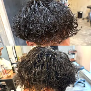 パーマ メンズ 心斎橋本町メンズ 美容師ユースケのヘアスタイル