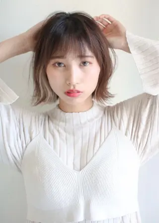 ショート La fith hair rond 立川店所属・kyosuke 透明感カラーのヘアスタイル