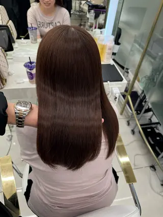 ロング カラー COA GINZA 空也/前髪/顔まわりのヘアスタイル